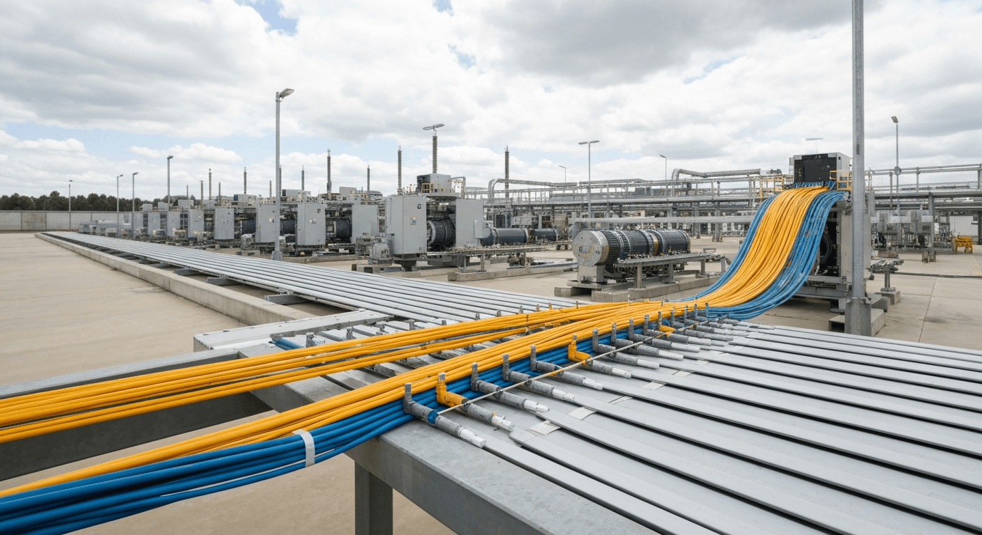 Projeto de Cabeamento Estruturado Óptico Industrial: Por que a Fibra Vence na Missão Crítica