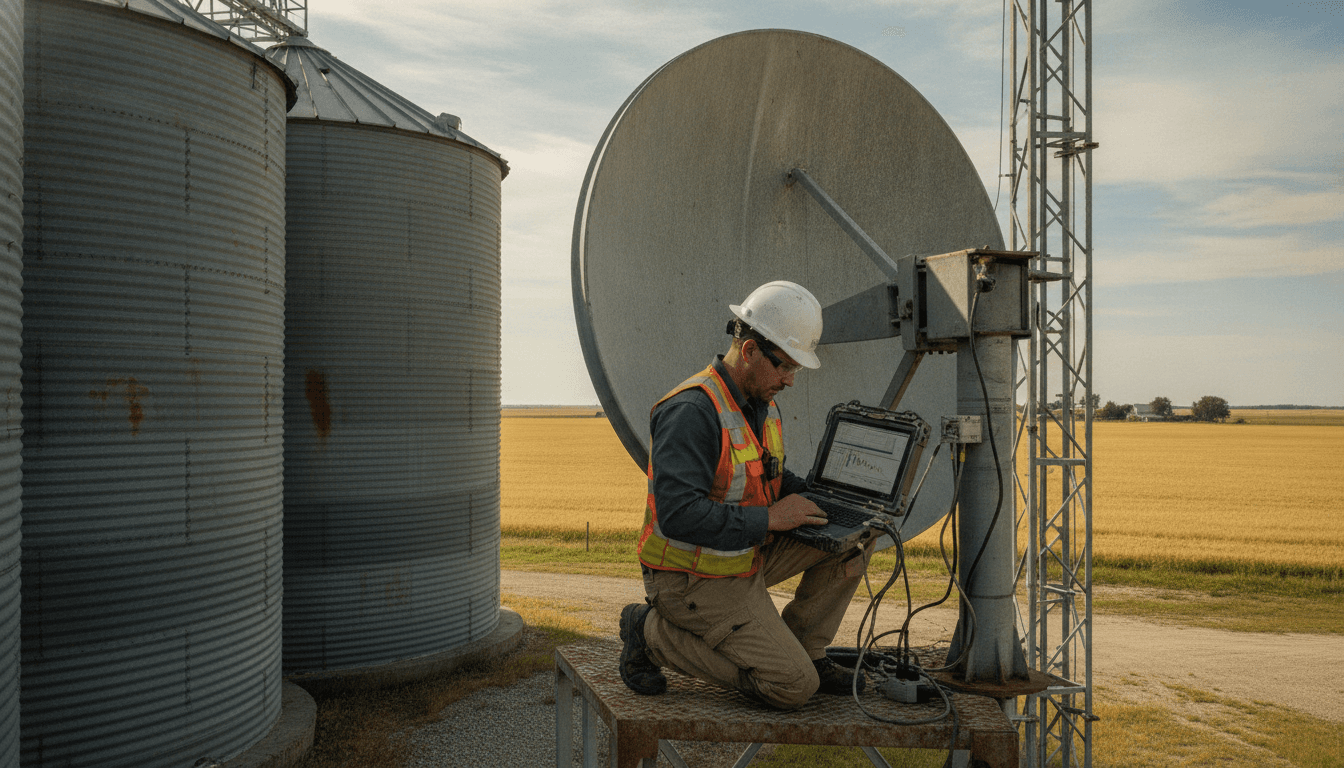 Link dedicado via rádio no agro: SLA e viabilidade técnica fora da fibra