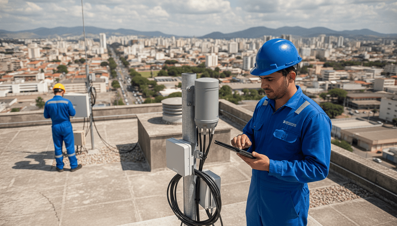 Link de backup via rádio: por que fibra no mesmo duto falha em Campinas
